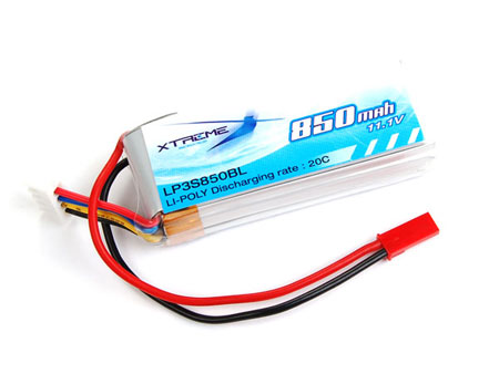 Batteripack Li-PO - Batteripack 11.1V 850mAh - 20C