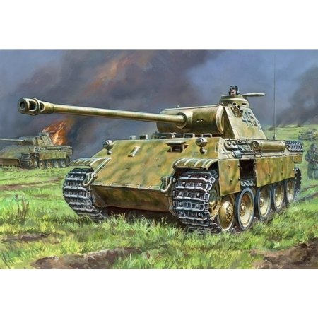 Byggsats Stridsvagn - Pz.V Panther Ausf.D - SNAP  - 1:72 - Zvezda