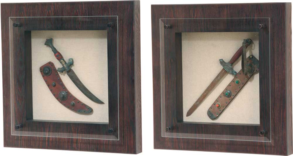 Tibetansk kniv 2 tavlor, 107530