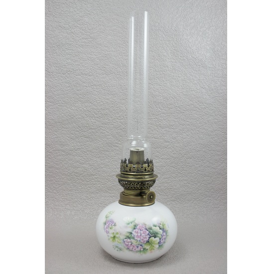 Bordslampa med blommönster emaljerad  porslin 14’’’  19F/B