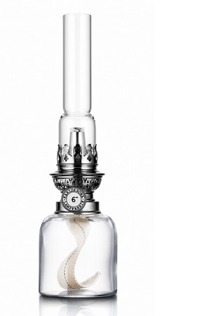 Fotogenlampa Koholmen, 6’’’ Klarglas Nickel N243Q