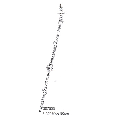 Upphäng till gjutjärnslampor, 90cm, 307500