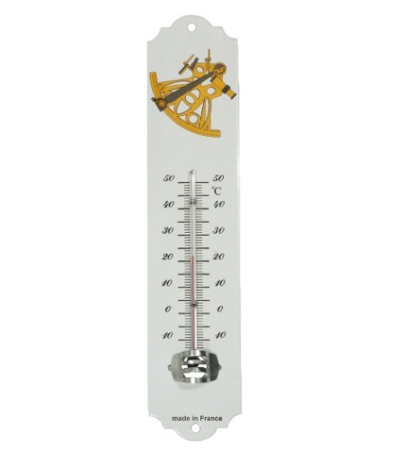 Termometer emaljerad med sextant