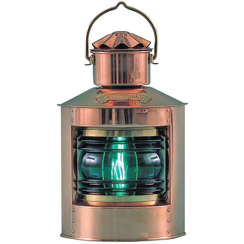 Lanterna fotogen Starboard Light, 4’’’ grön, 8311G/O