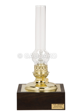 Bordslampa med trä ställnings underdel 15’’’ brännare, C07/A-FW
