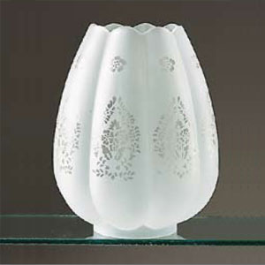 Tulpankupa, Veckad kant, Mönster, Fattning 84mm K33Y14M från Fotogenlampor.se