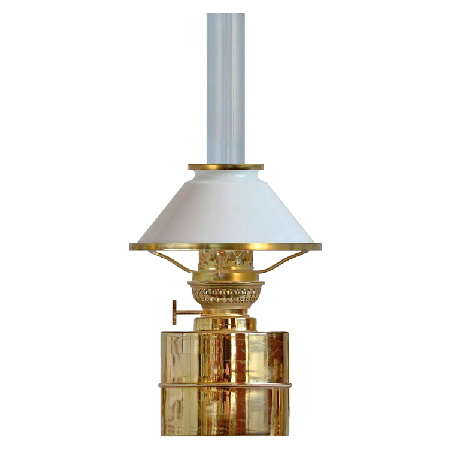 Fotogenlampa Flaggskär, 10’’’ vit skomakarskärm N242M5V15X från Fotogenlampor.se