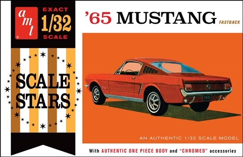 RC Radiostyrt Byggmodell bilar - 65 Ford Mustang Fastback - 1:32 - AMT