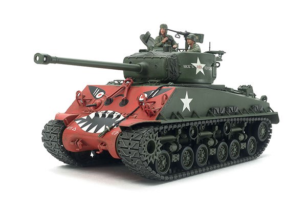 Byggmodell stridsvagn - U.S. M4A3E8 Sherman Easy Eight - 1:35