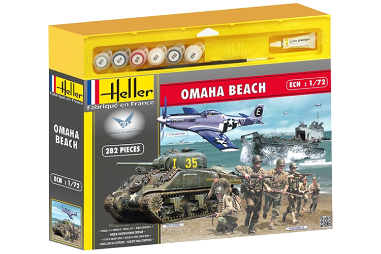 Bild p� Byggmodell - D-Day Omaha Beach, 4 models in 1 - 1:72
