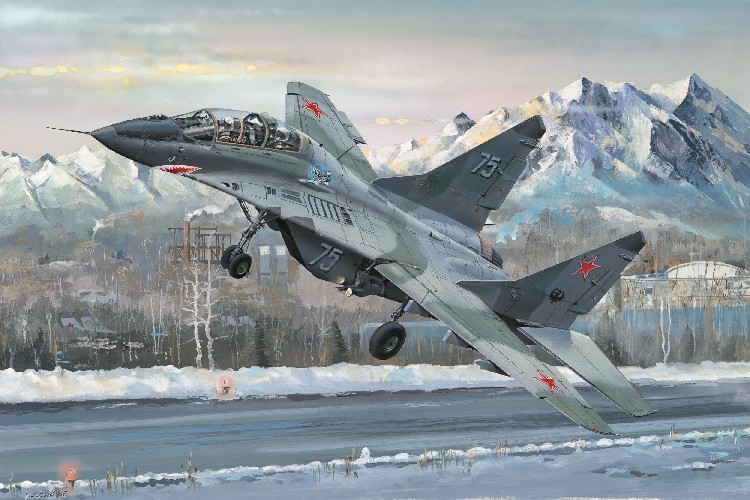 RC Radiostyrt Byggmodell flygplan - Russian MIG-29UB Fulcrum - 1:32 - Tr