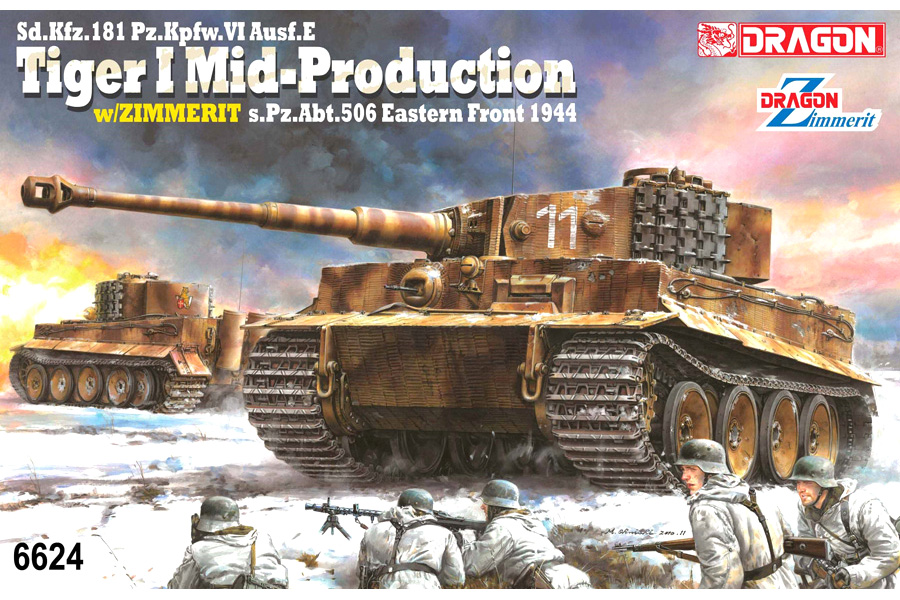 Byggsats tanks - Sd.Kfz.181 Pz.Kpfw .VI Ausf.E TIGER I MID - 1:35 - DR