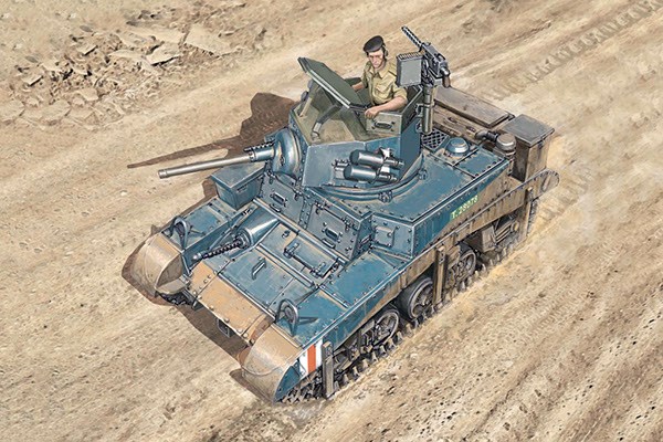 RC Radiostyrt Byggmodell stridsvagn - M3 STUART LIGHT - Warlord games - 1:56 - IT