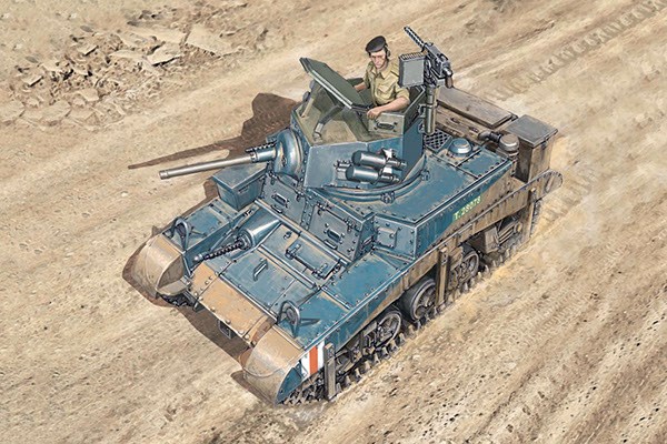 RC Radiostyrt Byggmodell stridsvagn - M3 STUART LIGHT - Warlord games - 1:56 - IT