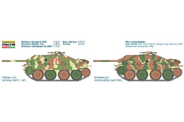 Thumbnail 734 f�r Byggmodell stridsvagn - Jagdpanzer 38t Hetzer - 1:35 - IT