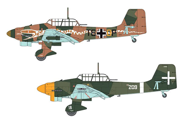 RC Radiostyrt Byggmodell flygplan - Junkers JU87B-2/R-2 Stuka - 1:72 - IT