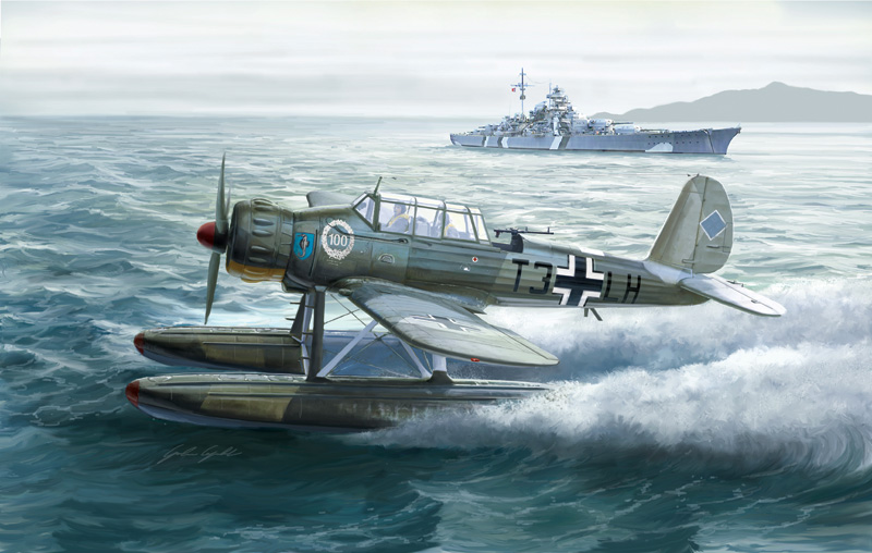 Bild p� Byggmodell flygplan - Arado Ar 196 A-3 - 1:48 - IT