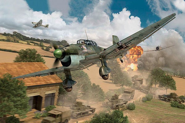 Bild p� Byggmodell flygplan - Junkers JU87B1 STUKA - 1:48 - IT