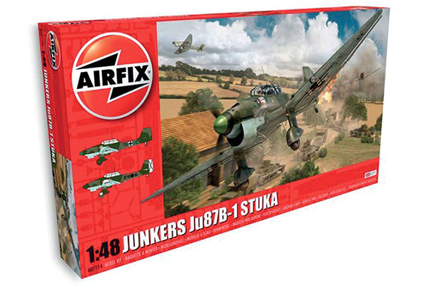 Thumbnail 734 f�r Byggmodell flygplan - Junkers JU87B1 STUKA - 1:48 - IT
