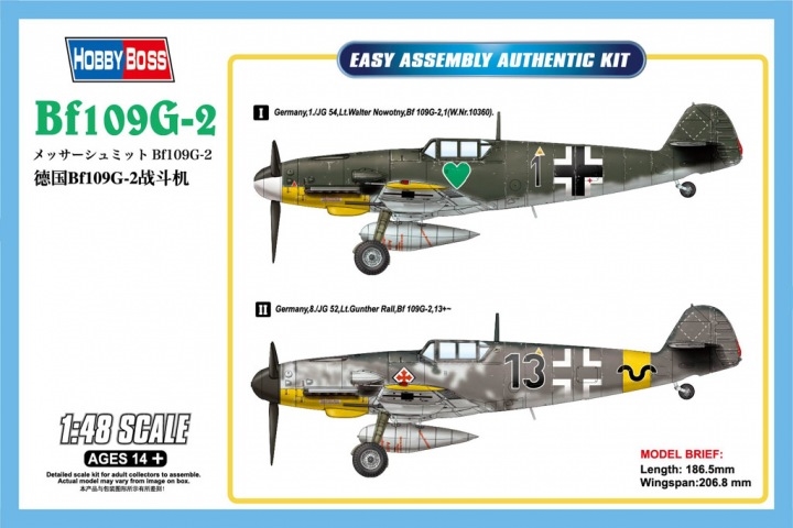 RC Radiostyrt Byggmodell flygplan - Messerschmitt Bf109G-2 - 1:48 - HB