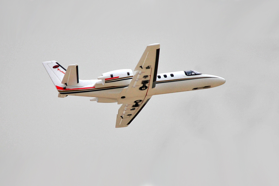 RC Radiostyrt Radiostyrt flygplan - Cessna 550 Turbo 1,2m - BL - 4ch - 2,4Ghz -SRTF
