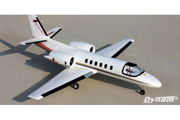 Radiostyrt flygplan - Cessna 550 Turbo 1,2m - BL - 4ch - 2,4Ghz -SRTF