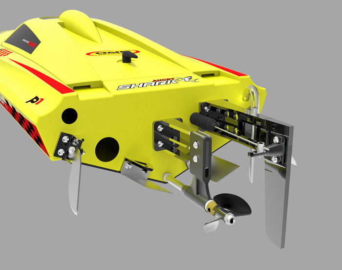 Thumbnail 734 f�r Borstl&ouml;sa RC b&aring;tar - Shark BL - 2,4Ghz - ARTR