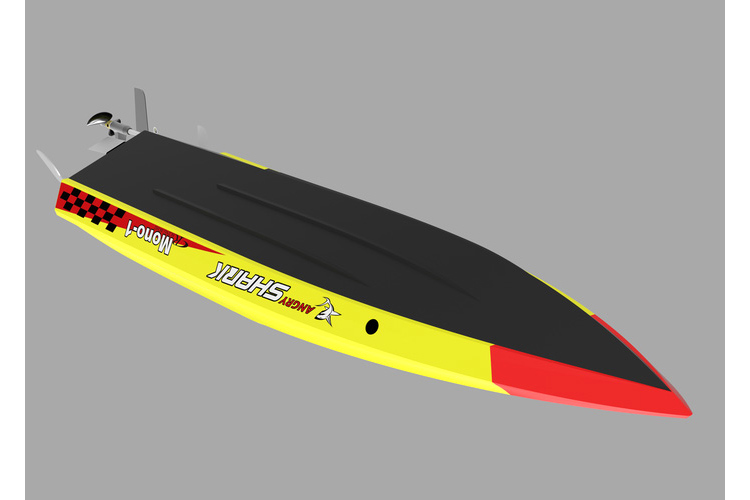 Thumbnail 734 f�r Borstl&ouml;sa RC b&aring;tar - Shark BL - 2,4Ghz - ARTR