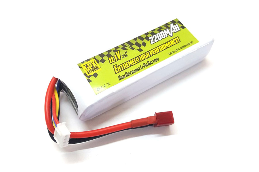 Bild p� Batteripack Li-PO - Batteri 11,1V 2200mAh - 25C - GPX