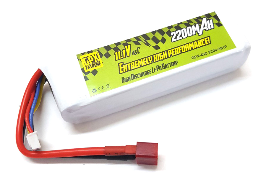 Bild p� Batteripack Li-PO - Batteri 11,1V 2200mAh - 45C - GPX