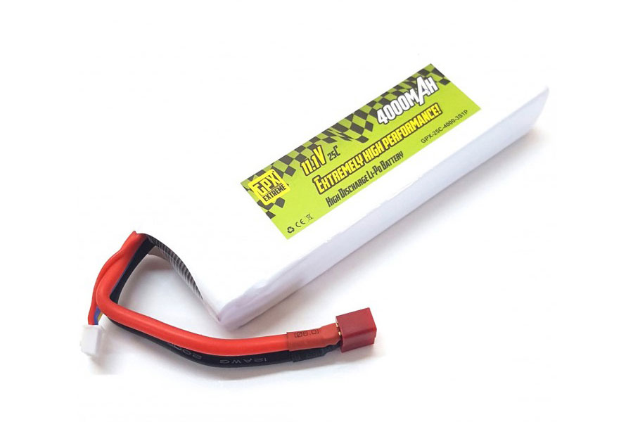 Bild p� Batteripack Li-PO - Batteri 11,1V 4000mAh - 25C - GPX