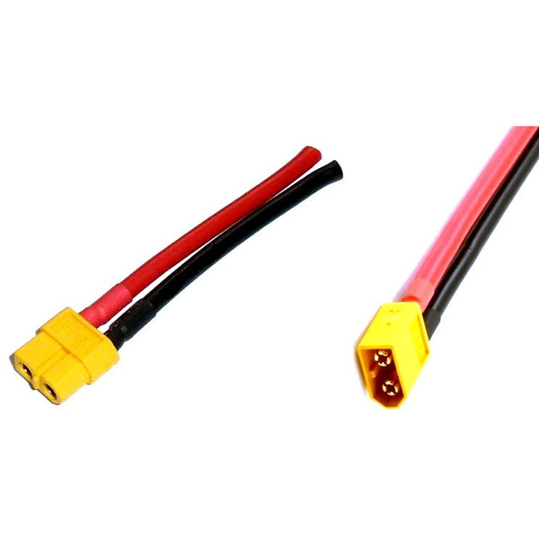 Kontakter - XT60 plugs with 12AWG 10cm cable