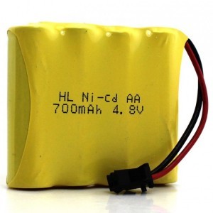 RC Radiostyrt Batteri - 4,8V 700mAh NiCD - SM kontakt