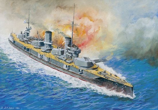 RC Radiostyrt Byggmodell krigsfartyg - Battleship Sewastopol - 1:350 - Zv