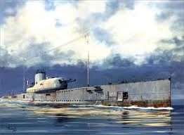 RC Radiostyrt Byggmodell ubåt - French Surcouf Submarine Cruiser - 1:350