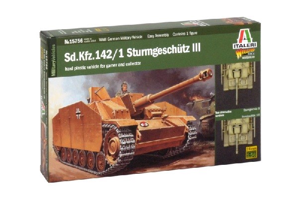 Byggmodell tanks - Sd.Kfz.142/1 Sturmgeschtz III - 1:56