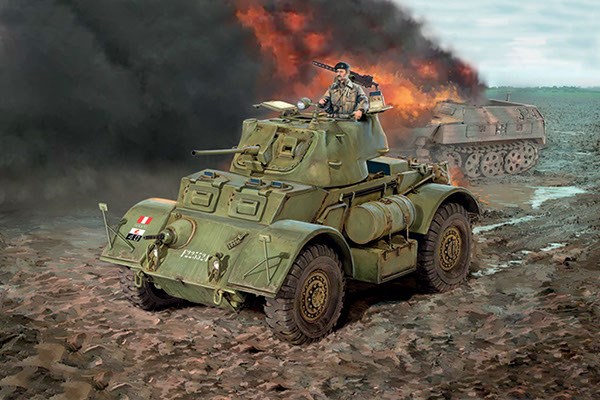 Byggmodell stridsfordon - Staghound MK.I - 1:35