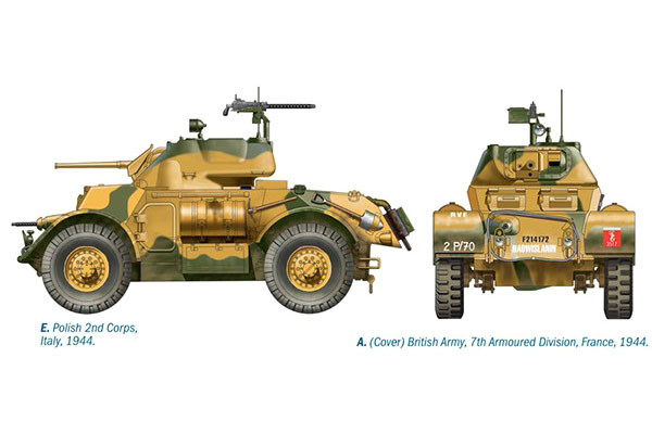 Byggmodell stridsfordon - Staghound MK.I - 1:35