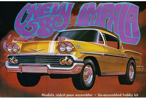 RC Radiostyrt Byggmodell bil - 1958 Chevy Impala - 1:25 - AMT