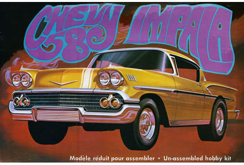 Bild p� Byggmodell bil - 1958 Chevy Impala - 1:25 - AMT