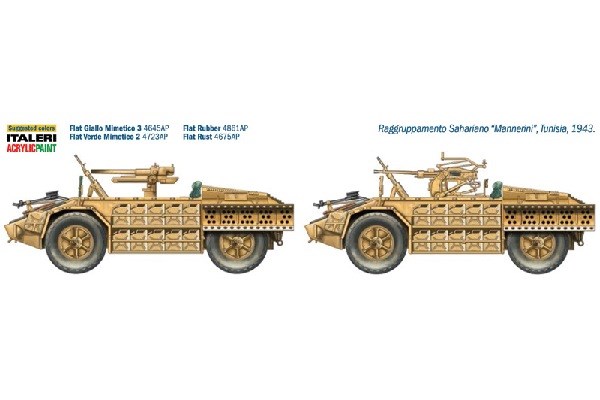 Byggmodell stridsfordon - AS 42 Sahariana - 1:35 - IT