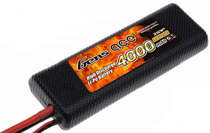 Batteri - 7,4V 4000mAh LiPo - 25C - HardCase - Gens Ace