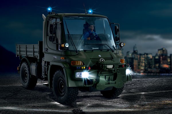 RC lastbil - MB Unimog U300 Military 2,4GHz - 1:12 - Carsson