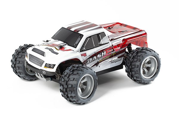 Demo 2 - Radiostyrd bil - 1:18 - Monster Dash 4wd - 2,4Ghz - RTR