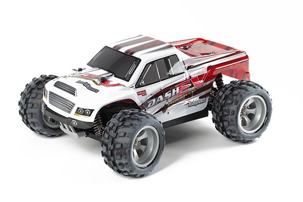 Demo 2 - Radiostyrd bil - 1:18 - Monster Dash 4wd - 2,4Ghz - RTR