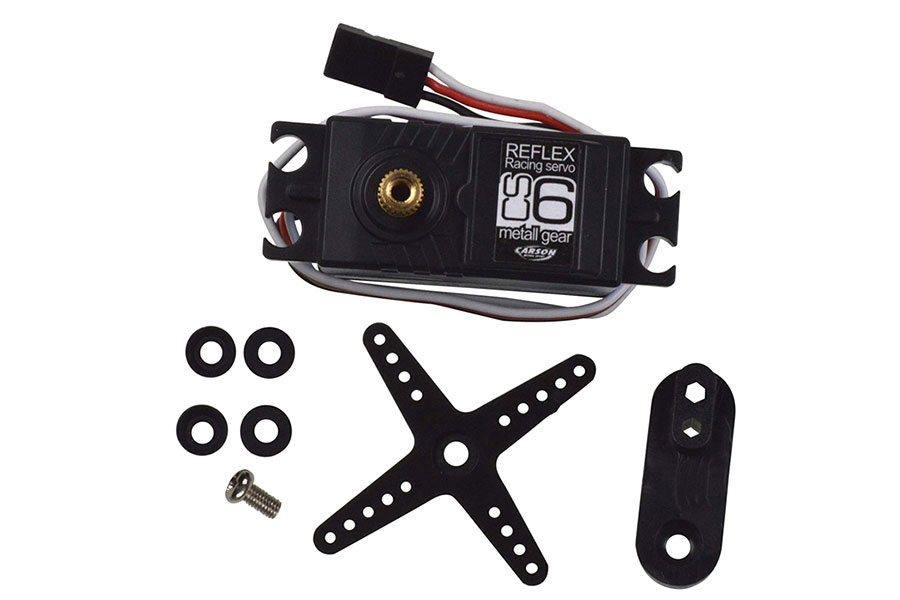 Bild p� Servo - 34g - CS 6 KG Metall - WP - 3-kontakt - Carson