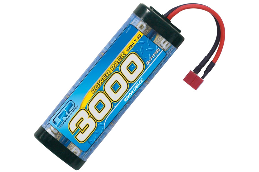 RC Radiostyrt Batteri - 7,2V 3000mAh NiMH - T-Kontakt - LRP