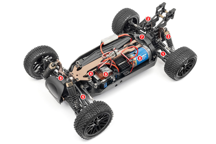 Radiostyrda bilar - 1:10 - Strada XB 4wd - 2,4Ghz - RTR