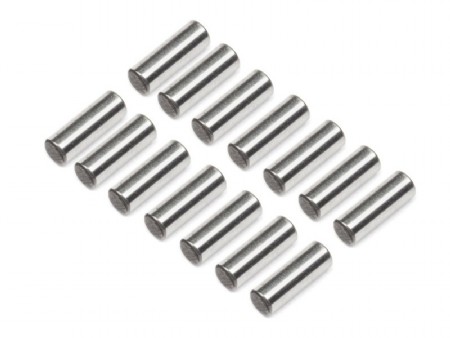 RC Radiostyrt ROLL CAGE PINS 2X6MM 14PCS - DT