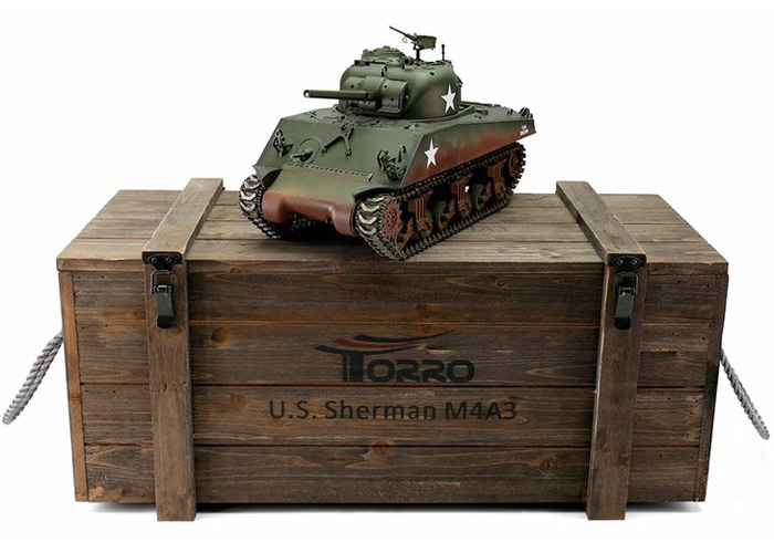 1:16 - M4A3 Sherman 75mm - Torro Pro BB - 2,4Ghz - RTR